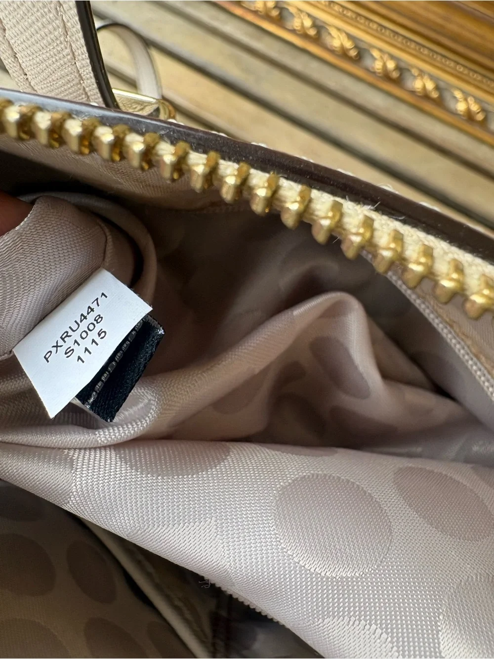kate spade taupe Maise Cedar Street Leather Dome Satchel with Crossbody Strap